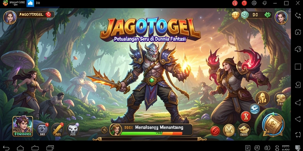 Tampilan seru gameplay JAGOTOGEL saat menjelajahi dunia petualangan.