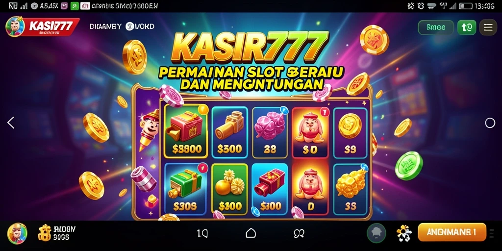 Screenshot gameplay KASIR777 yang menampilkan keseruan permainan Slot.